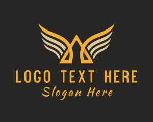 Exploration - Airline Wings Letter A logo design