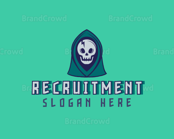 Halloween Gaming Skull Logo