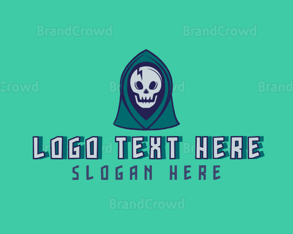 Halloween Gaming Skull Logo