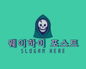 Halloween Gaming Skull logo design