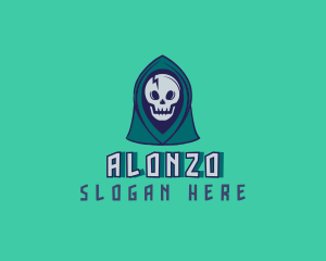 Halloween Gaming Skull logo design