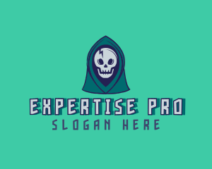 Halloween Gaming Skull logo design