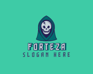 Halloween Gaming Skull logo design