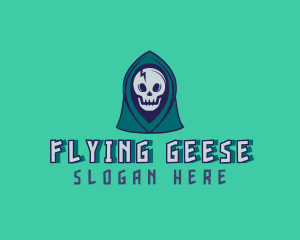 Halloween Gaming Skull logo design