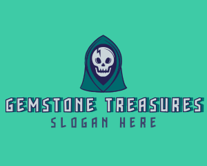 Halloween Gaming Skull logo design