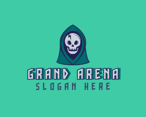 Halloween Gaming Skull logo design