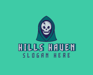 Halloween Gaming Skull logo design