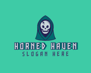 Halloween Gaming Skull logo design