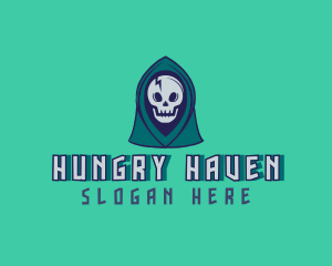 Halloween Gaming Skull logo design