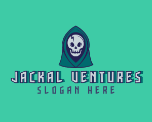 Halloween Gaming Skull logo design