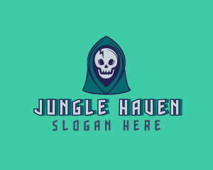 Halloween Gaming Skull logo design