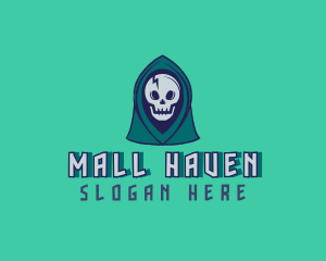 Halloween Gaming Skull logo design