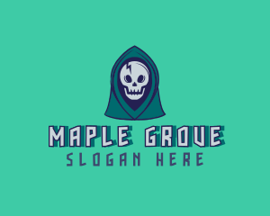 Halloween Gaming Skull logo design