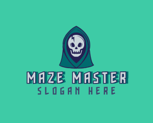 Halloween Gaming Skull logo design