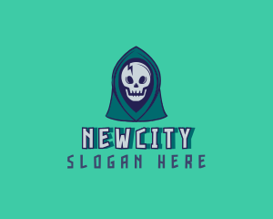 Halloween Gaming Skull logo design