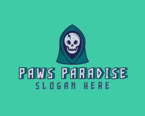 Halloween Gaming Skull logo design