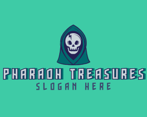 Halloween Gaming Skull logo design