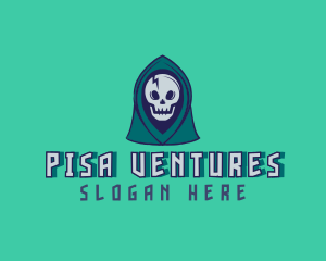 Halloween Gaming Skull logo design