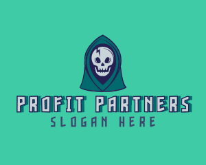 Halloween Gaming Skull logo design