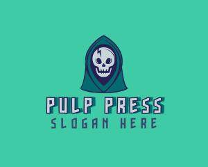 Halloween Gaming Skull logo design