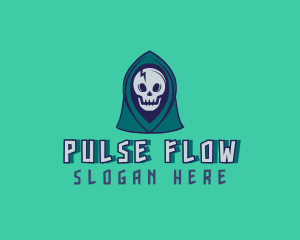 Halloween Gaming Skull logo design