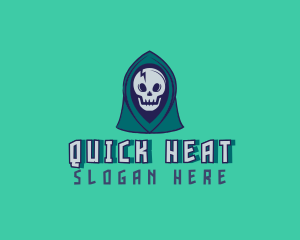 Halloween Gaming Skull logo design