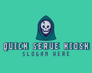 Halloween Gaming Skull logo design