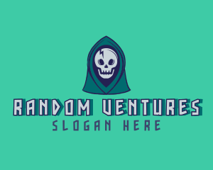 Halloween Gaming Skull logo design