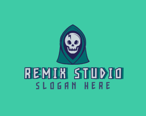 Halloween Gaming Skull logo design