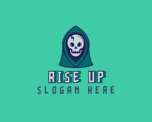 Halloween Gaming Skull logo design