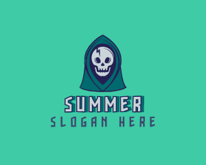 Halloween Gaming Skull logo design