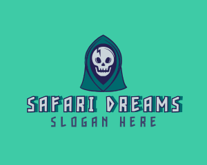 Halloween Gaming Skull logo design