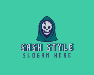 Halloween Gaming Skull logo design