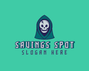 Halloween Gaming Skull logo design