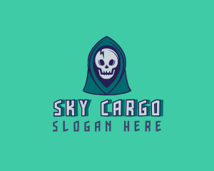 Halloween Gaming Skull logo design