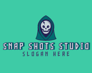 Halloween Gaming Skull logo design