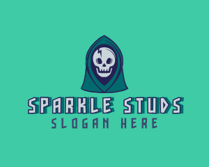 Halloween Gaming Skull logo design