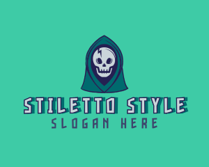 Halloween Gaming Skull logo design