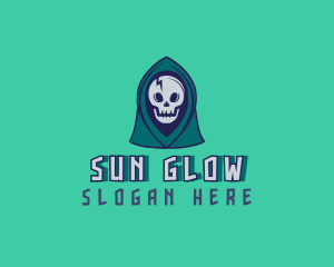 Halloween Gaming Skull logo design