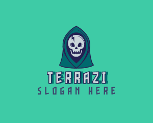 Halloween Gaming Skull logo design