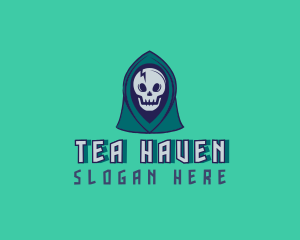 Halloween Gaming Skull logo design