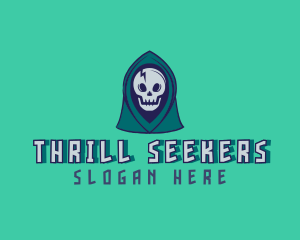 Halloween Gaming Skull logo design