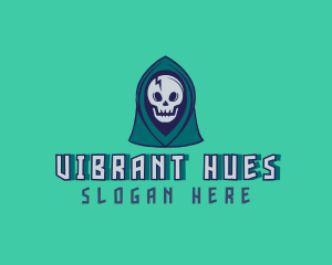 Halloween Gaming Skull logo design