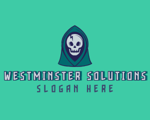 Halloween Gaming Skull logo design