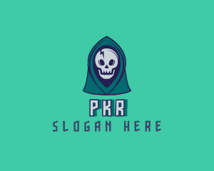 Halloween Gaming Skull logo design