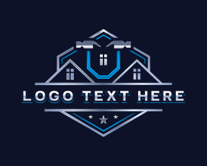 Refurbish - Hammer Contractor Construction logo design