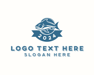 Angler - Seafood Fishery Marine logo design