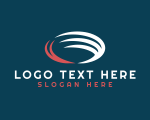 Oval - Oval Swoosh Wing Letter O logo design