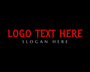 Typography - Tattoo Horror Business logo design