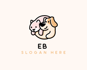 Cute Dog Cat Logo